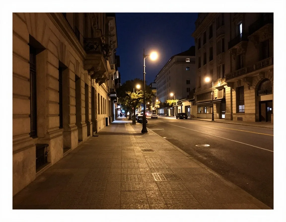 Ciudad de Buenos Aires al anochecer